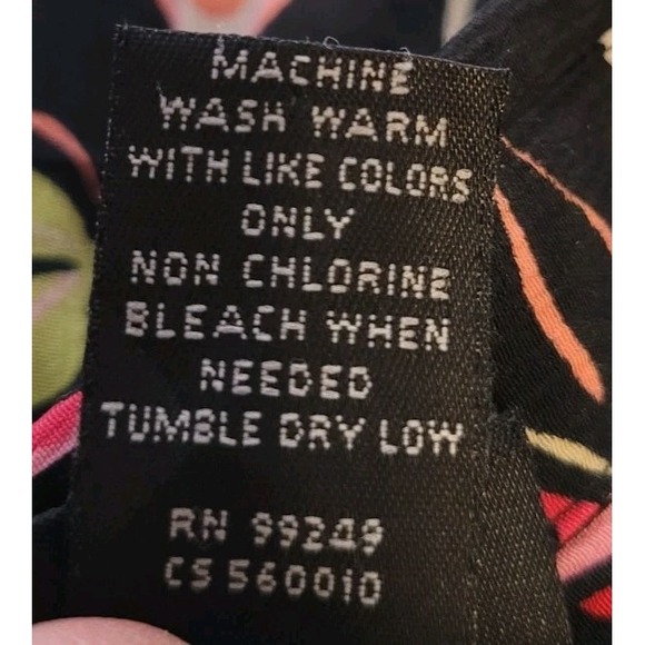 Maggie Barnes Floral Button Up Blouse Womens Size 18W Spring Time Short Sleeve - Picture 7 of 7